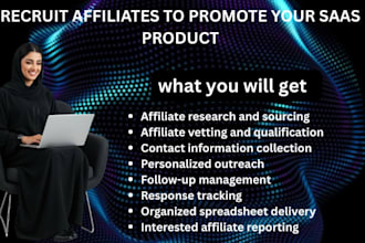 recruit affiliates to promote your saas product
