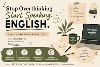 help you finally feel comfortable speaking english