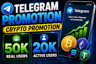 do telegram promotion, telegram channel, crypto telegram channel to active users