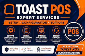 toast pos setup, toast pos configuration, restaurant pos