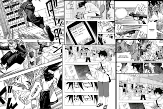 draw manga comic anime manga comic book comic book illustration manga comic art