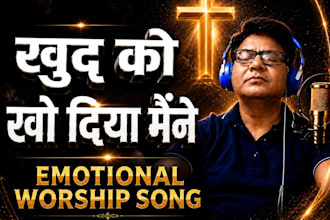 write deep hindi and english lyrics produce soulful worship or emotional songs
