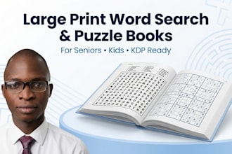 design sudoku word search crossword maze puzzle books for amazon KDP publishing