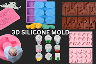 design 3d silicone mold plastic mold soap mold slip casting injection mold
