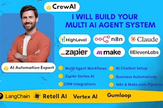 build multi ai agent, zapier integration, n8n automation, gohighlevel, make com