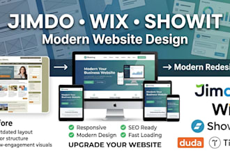 design jimdo website design jimdo website redesign duda showit tilda wix