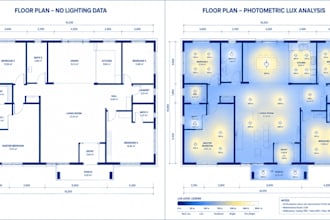 photometric lighting plan for architects and contractors using dialux evo