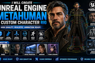 create unreal engine metahuman and custom character rig