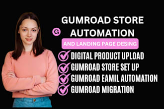 setup gumroad store, list digital product, gumroad automation, gumroad promotion