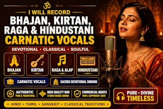 record female bhajan kirtan hindustani and carnatic vocals for your music