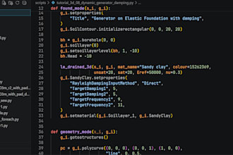 make python plaxis and staad automation scripts