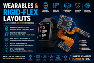 design compact wearable pcb and rigid flex circuits