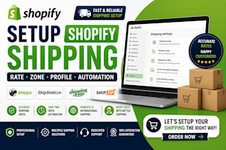 setup shopify shipping rate shippo shipstation shippingeasy shipzip labels