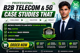 write a b2b telecom or 5g case study and customer success story