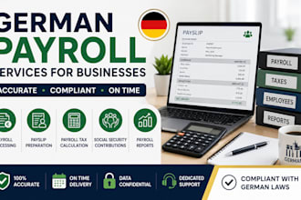 prepare german payroll, payslips and payroll tax  for businesses