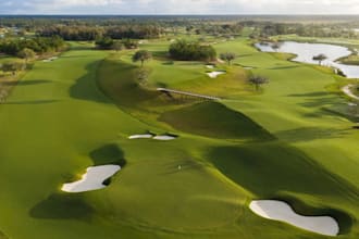 create 3d golf course design, landscaping, and realistic 3d renders, clubhouse