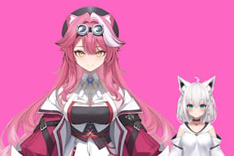 design twitch vtuber model anime discord pfp twitch overlay avatar