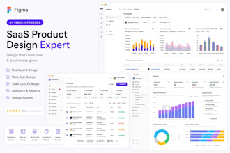 design a complex saas dashboard, web app, or admin panel UI in figma