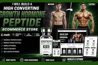 build a high converting growth hormone peptide ecommerce store