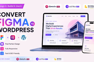 convert figma to elementor pro using astra pro or bricks builder