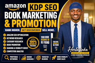 do amazon KDP SEO, keyword research and book marketing