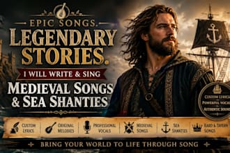 create a custom bard song, tavern song, or sea shanty