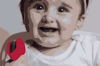 turn your sketch or photo into vector art portrait