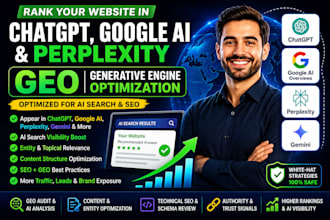 do website GEO optimization to rank on chatgpt perplexity ai overviews