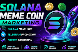 do solana meme coin promotion, crypto promotion meme coin marketing