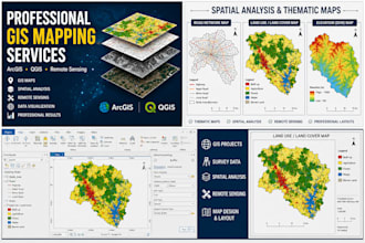create professional gis maps, spatial analysis, and arcgis projects