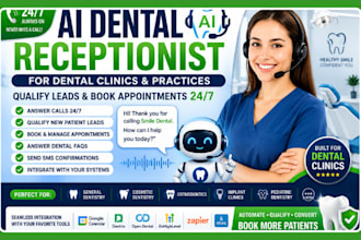 setup and manage ai receptionist for dental clinics lead qualification