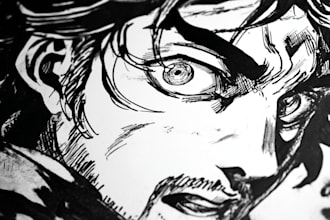 draw anime manga comic book illustration or webtoon cover