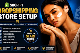 setup shopify dropshipping design shopify website design shopify store design