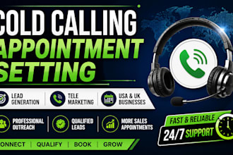 do cold calling, lead generation and appointment setting for