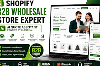 build shopify b2b wholesale store with claude ai quote assistant