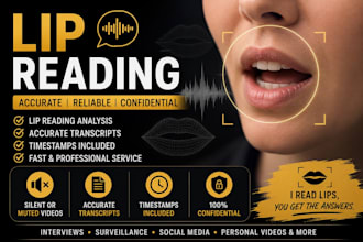accurately lip read silent or unclear video footage