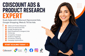 cdiscount product research sponsored ads google shopping ads meta ads tiktok ads
