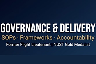 design governance sops and delivery frameworks for your technical team