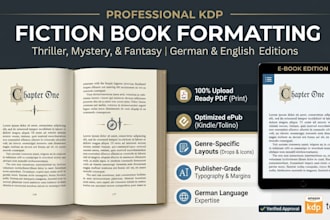 deinen thriller oder fantasy roman perfekt auf deutsch formatieren und setzen