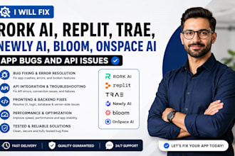 fix rork ai replit trae newly ai bloom onspace ai app bugs and api issues