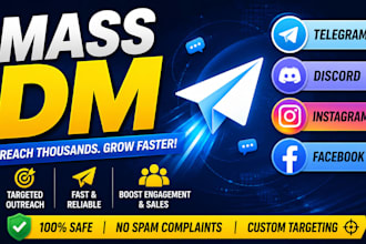 do effective whatsapp mass dm, telegram mass dm, discord mass dm