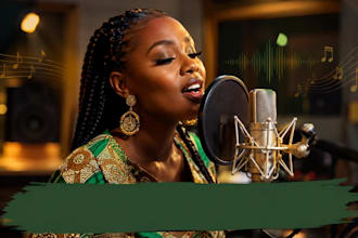be your afrobeat and amapiano singer songwriter for music production