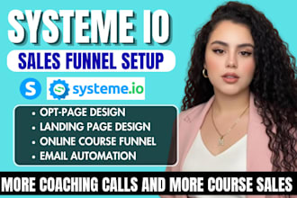 systeme io course website, systeme io startup coaches, gohighlevel landing pages