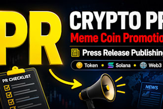 do crypto PR marketing and meme coin promotion with press release publishing