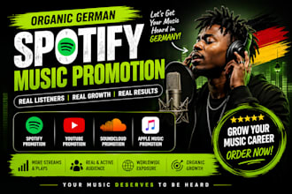 do organic german spotify music promotion