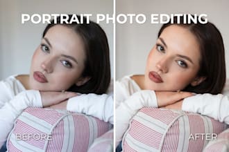do batch portrait editing and retouching