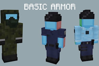 do a custom minecraft armor