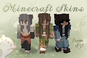make you a custom, unique minecraft skin