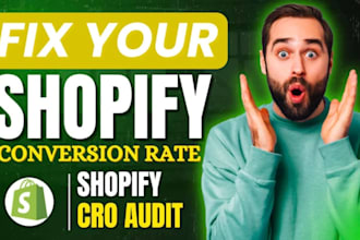 shopify cro audit landing page conversion rate shopify optimization marketing