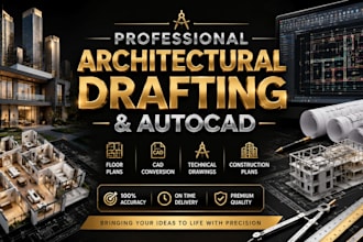 create autocad floor plans architectural drawings and drafting blueprint drawing